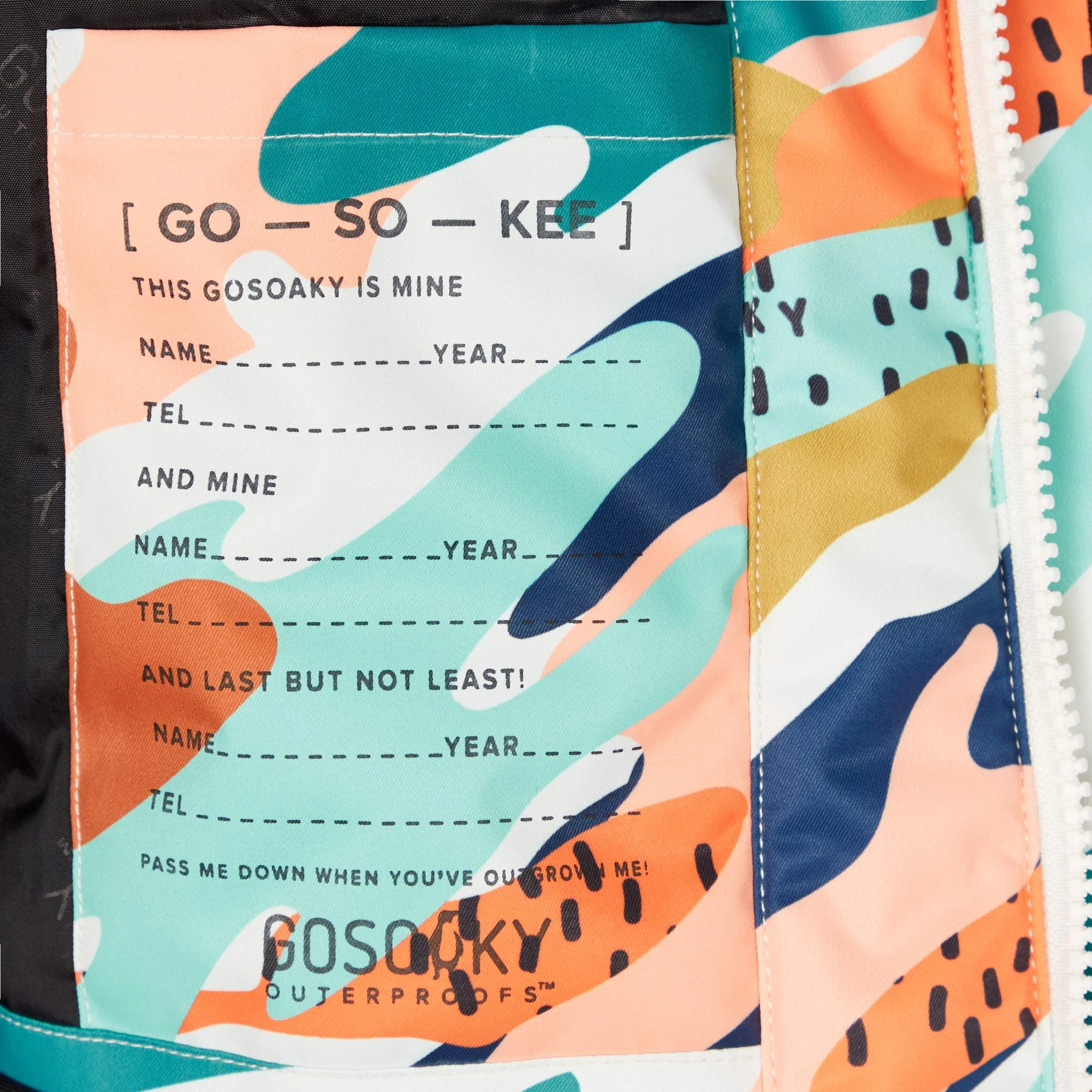 GOSOAKY MONKEY NUTS Kinder - Skijacke 14 GOSOAKY MONKEY NUTS Kinder - Skijacke – Bild 12