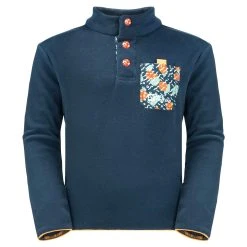 Jack Wolfskin VILLI BUTTON FLEECE K Kinder - Fleecepullover